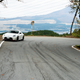 Tire marks tip you off that this is a road beloved by drifters and togue fans.